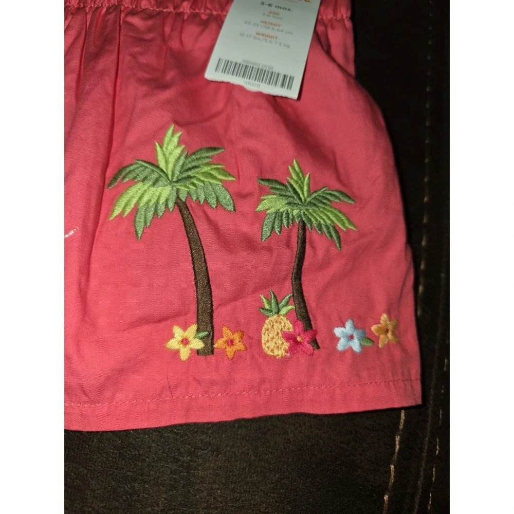 Gymboree aloha sunshine embroidered dress size 3 6 months nwt